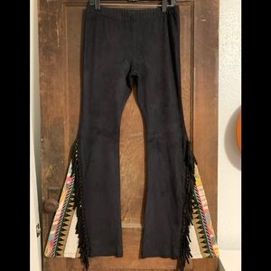 Judith March fringe suede bells